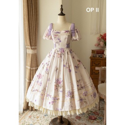 Forest Wardrobe Summer Pansies JSK, OP I and OP II(Full Payment Without Shipping)